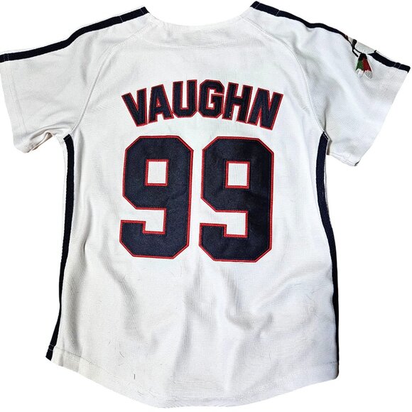 VTG Vaughn Cleveland #99 Headgear Classics button up kids baseball jersey S - Picture 2 of 9